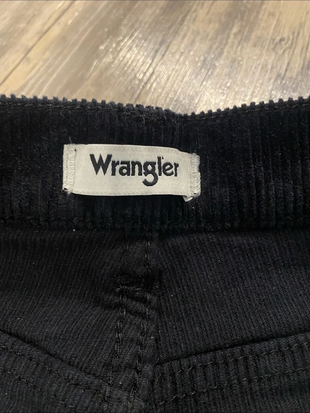 Wrangler Corduroy Westward 626 Black High Rise Boot Pants W32 L31